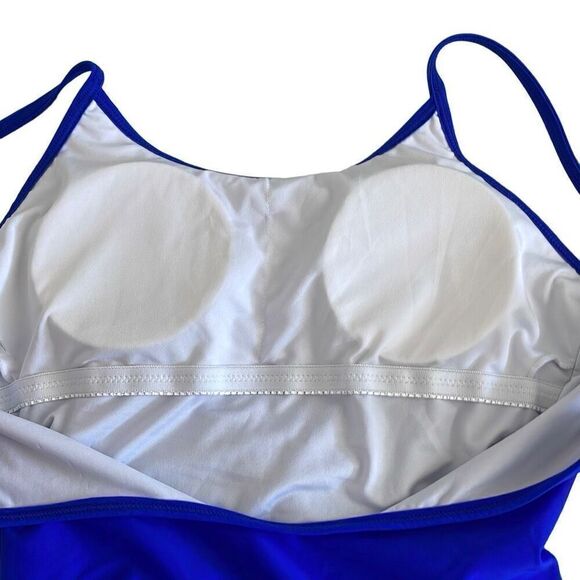 NWOT Speerise Royal Blue One Piece Backless Tummy Control 1 Piece Swimsuit - Siz - Picture 5 of 8